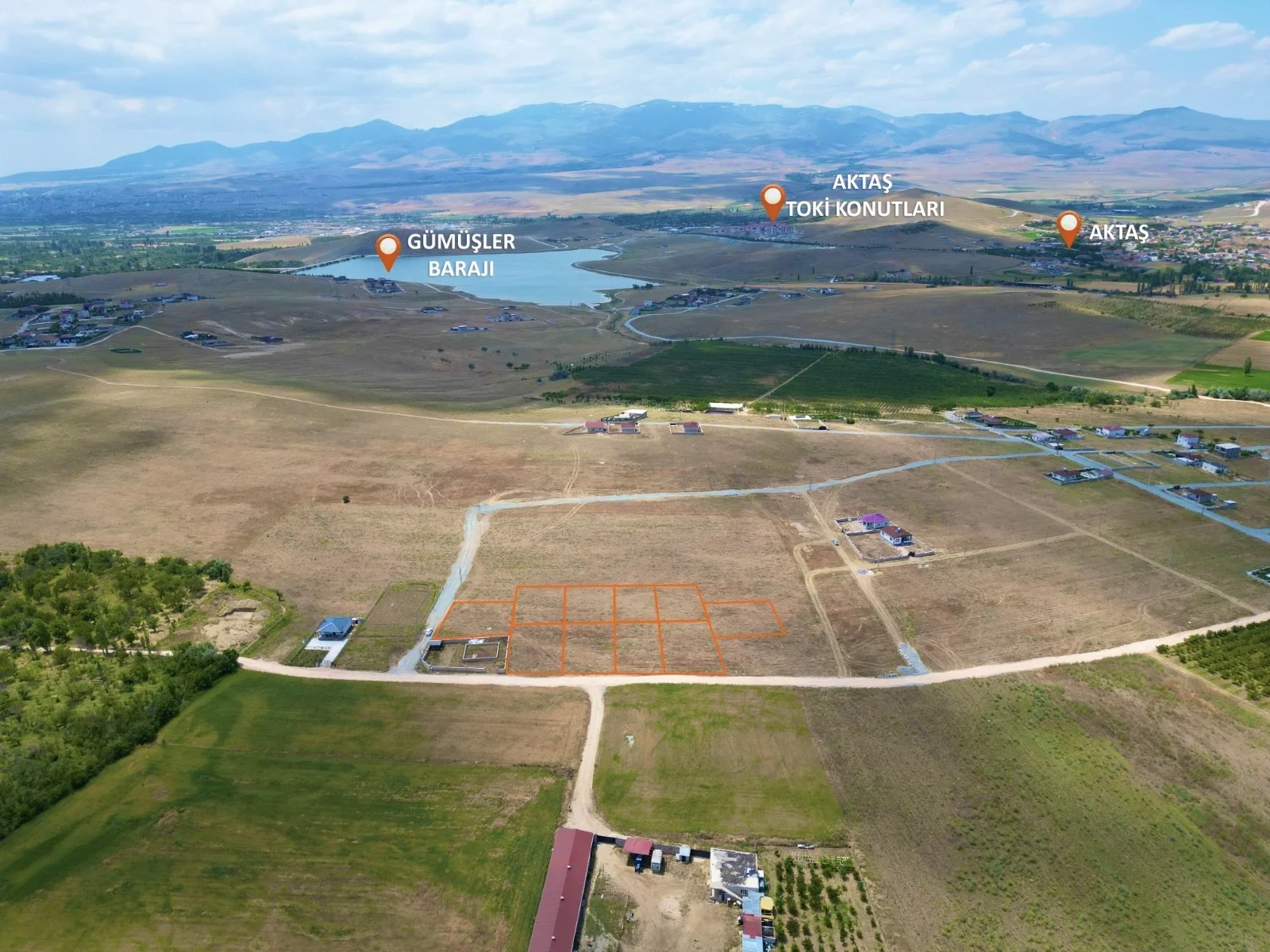 AKTAŞ DEVLET MH. SATILIK 530m2 ARSALAR